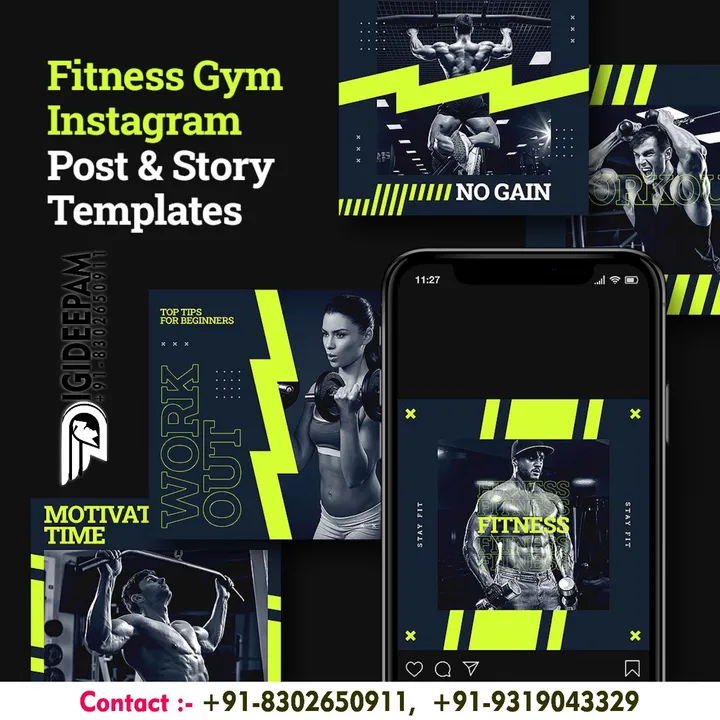 Social Media Post - GYM's Templet 4 uploaded by business on 4/12/2023