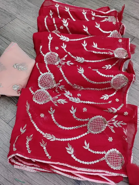 Ye sale me h plz odar aye to puch kr dalna 🙏🏻
presents A beautiful  gotapatti sarees big sale 

😍 uploaded by Gota Patti manufacturing on 4/12/2023