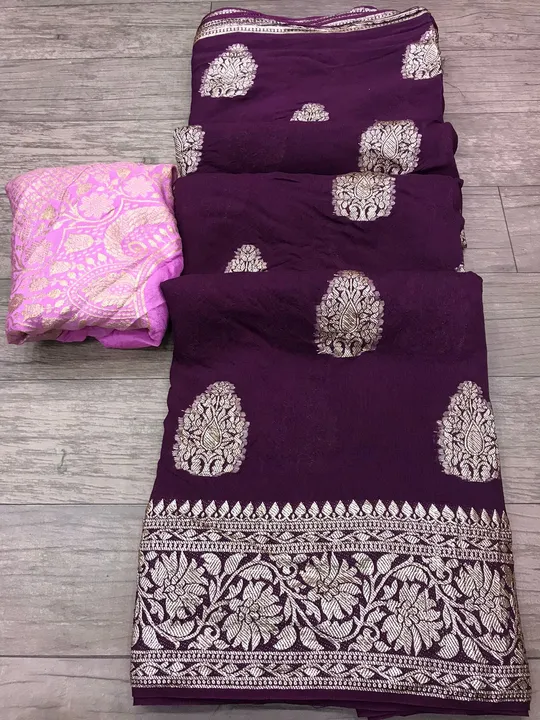 unique Saree*  damaka damaka

beautiful  colour combination saree for all ladies 

💖💖new Launching uploaded by Gotapatti manufacturer on 4/13/2023