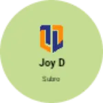 Business logo of Joy d