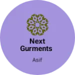 Business logo of Next gurments