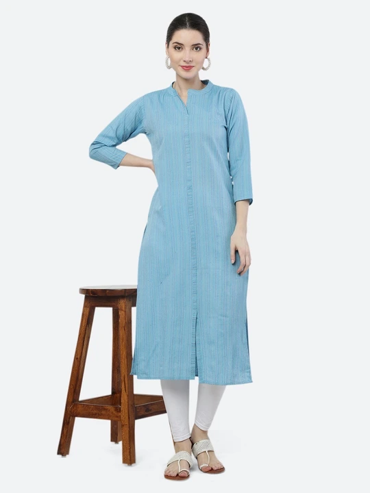 Pure cotton aline kurti  uploaded by Navya fashion on 4/13/2023