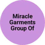 Business logo of Miracle garments group of company