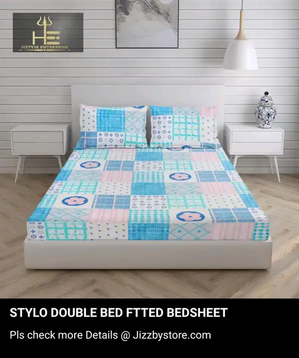 Casa Fitted king Size Bedsheet for upto 72*78*8 Inches Bed uploaded by Hetvik Enterprise  on 4/13/2023