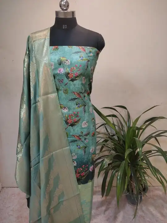 Digital printed suit uploaded by Shree sachha collection on 4/13/2023