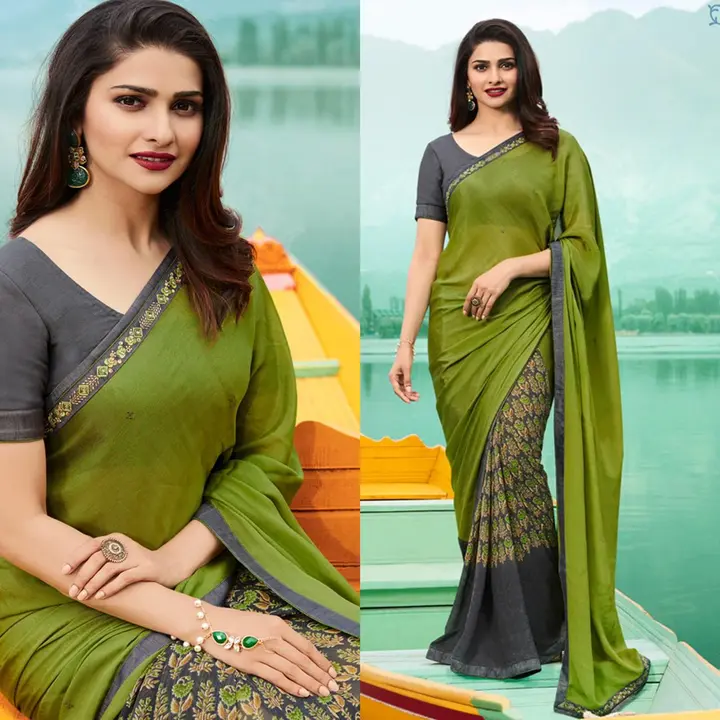Bollywood printed saree  uploaded by Fatema Fashion on 4/13/2023