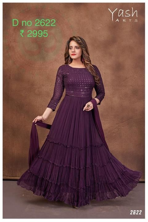 One pics anarkali pure silk base uploaded by business on 3/4/2021