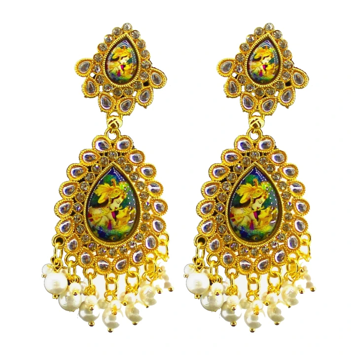 Radhe kishna earrings  uploaded by business on 4/13/2023