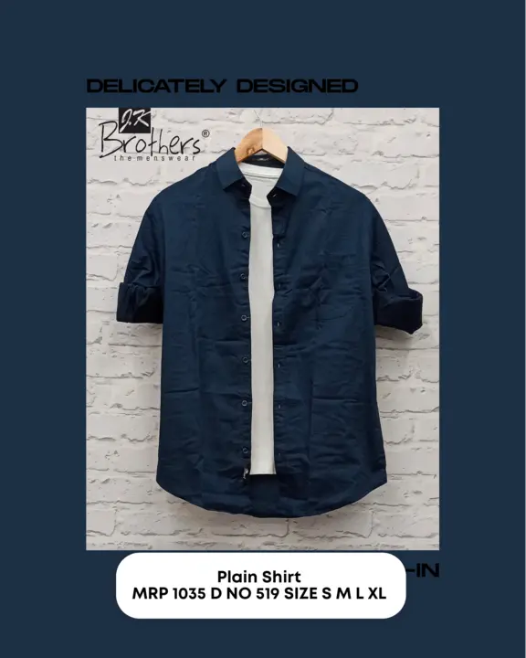 Men's  Cotton Plain Shirt  uploaded by Jk Brothers Shirt Manufacturer  on 4/13/2023