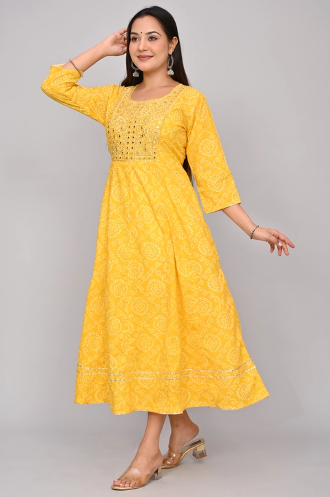 Anarkali pure 60 60 cotton uploaded by business on 4/13/2023