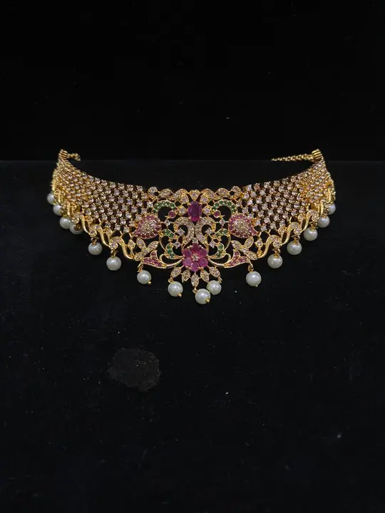 Cz chokar  uploaded by Krishna jewellers on 4/13/2023