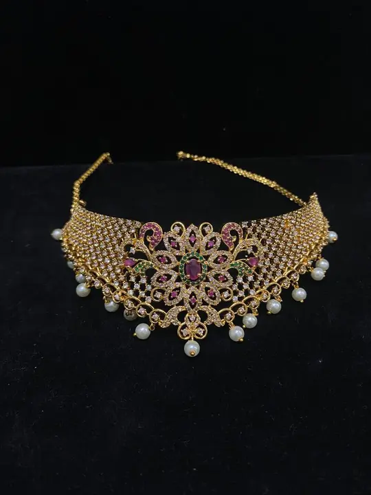 Cz chokar  uploaded by Krishna jewellers on 4/13/2023
