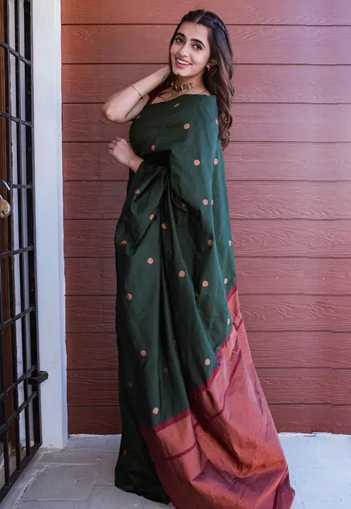 Rich pallu with allover buti design saree  uploaded by DHANANJAY CREATIONS on 4/13/2023