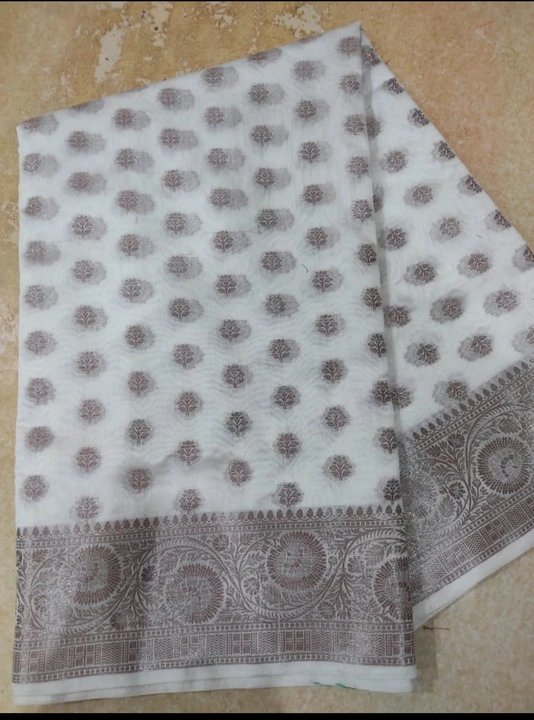 Pure chiniya saree uploaded by Sares manufacturer on 4/13/2023