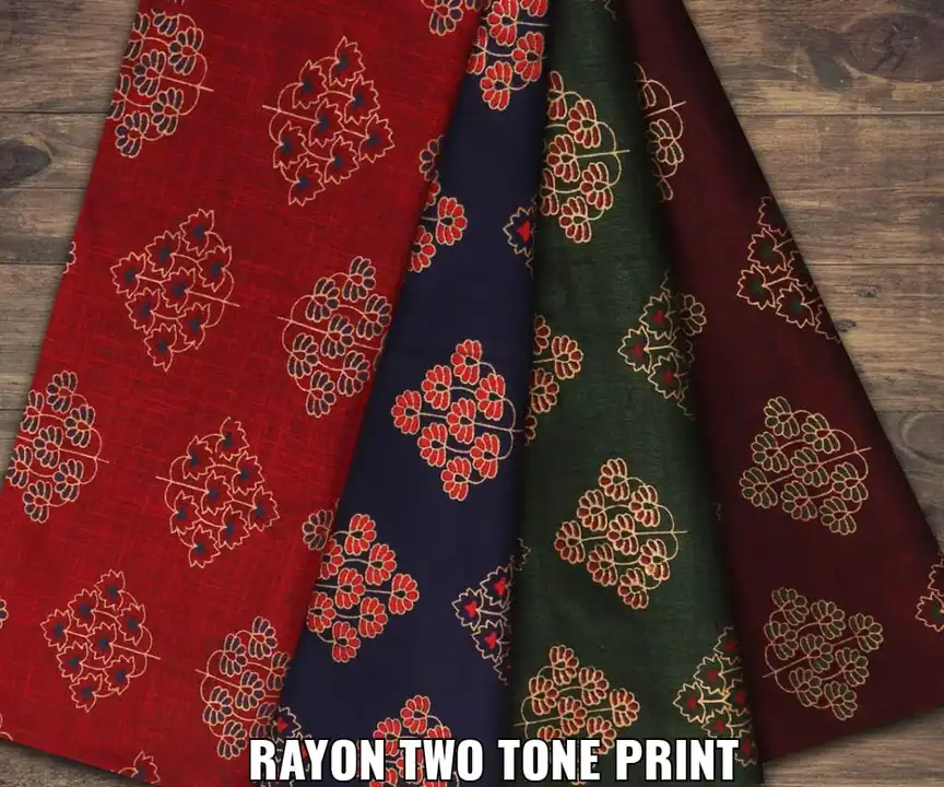 Rayon two tone  uploaded by Mataji Fashion on 4/13/2023