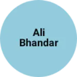 Business logo of Ali bhandar