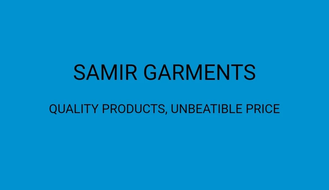 Visiting card store images of Samir Garments