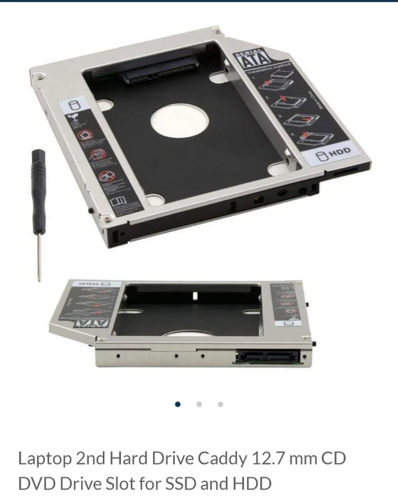 12.7 mm Caddy hard drive CD drive slot for SSD uploaded by COMPLETE SOLUTIONS on 4/13/2023