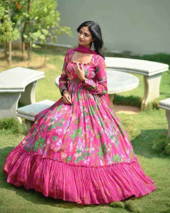 Anarkali dresse uploaded by Aaradhya fashion on 4/13/2023