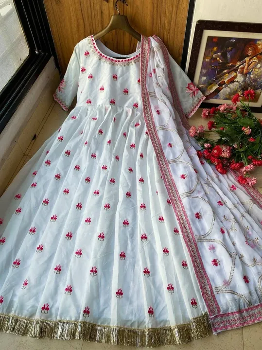 Anarkali dress uploaded by Aaradhya fashion on 4/13/2023