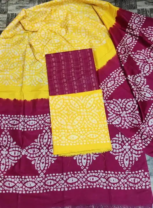Cotton matka print suits uploaded by WeaveMe India on 4/13/2023