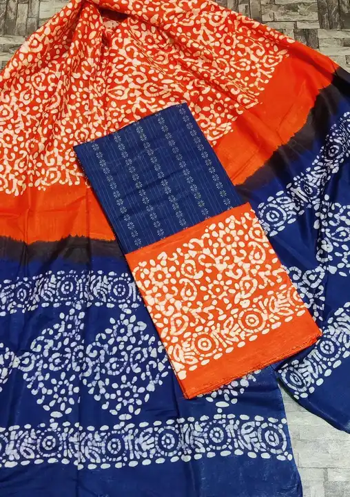 Cotton matka print suits uploaded by WeaveMe India on 4/13/2023
