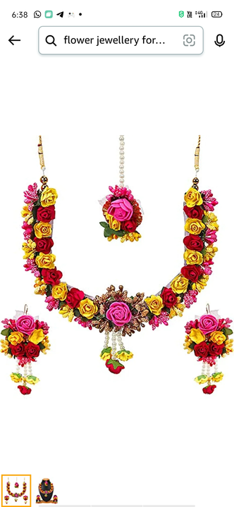 Haldi jewellery set  uploaded by Artificial Flower jewellery set Manufacturer on 4/13/2023