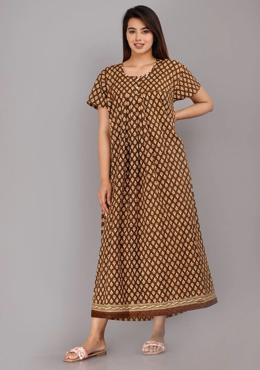 Cotton Nighty Night Gown For Women uploaded by Vetali Export on 4/13/2023