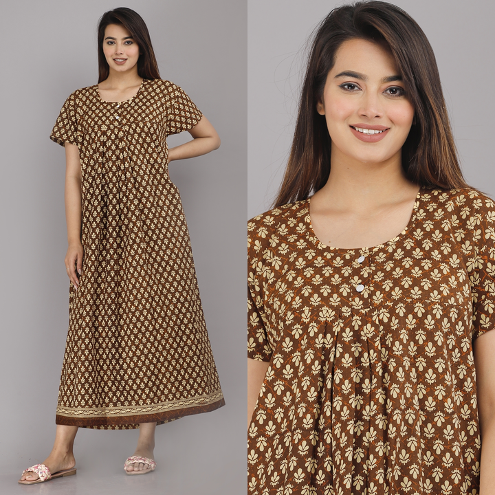 Cotton Nighty Night Gown For Women uploaded by Vetali Export on 4/13/2023