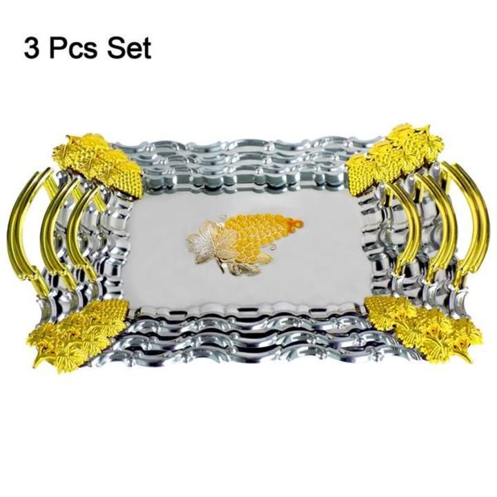 3 pieces serving tray uploaded by pink Rose fashion Store  on 3/4/2021