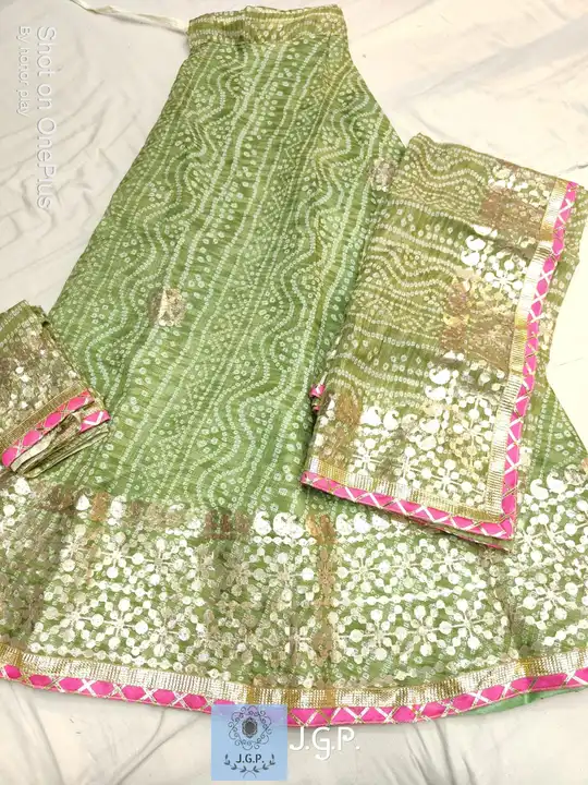 Today sale price 
NEW LAUNCH....😍😍

SEMI KOTA SILK FABRIC
Beautiful Traditional Rajasthani BHANDEJ uploaded by Gotapatti manufacturer on 4/14/2023