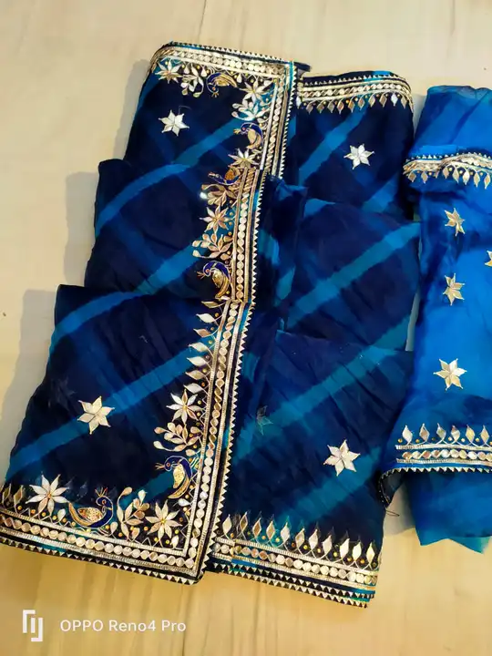 presents  LEHRIYA special  saree  sale sale
Beautiful hand work 😉😘⭐️

*beautiful color combination uploaded by Gotapatti manufacturer on 4/14/2023