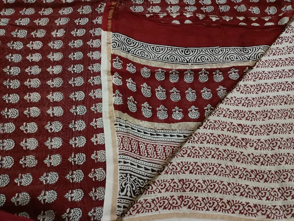 Chanderi silk suits  uploaded by Bagh print on 4/14/2023