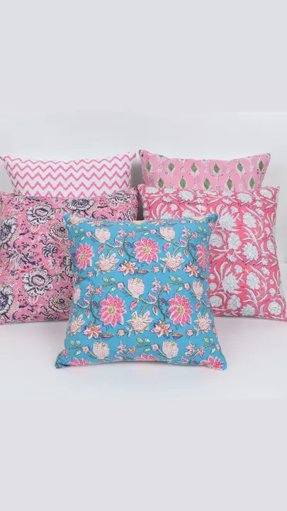 Hand block print cushion covers  uploaded by business on 4/14/2023