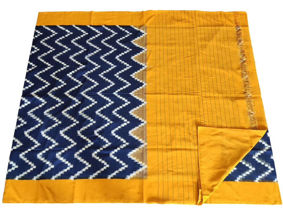 Pochampally double ikat sarees uploaded by PAVANKUMARWEAVES on 4/14/2023