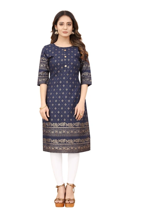 Casual cotton printed straight kurti  uploaded by Navya fashion on 4/14/2023