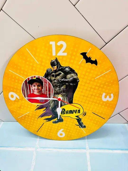 Customised Kids cartoon  Wall Clock 🦄  uploaded by Shreeji Customized Store  on 5/30/2024