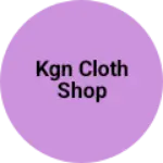 Business logo of Kgn cloth shop