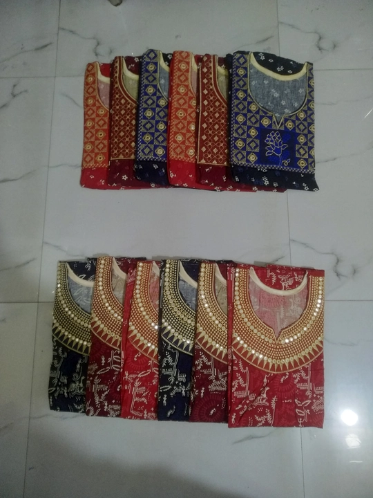 RAJASTHANI COTTON WITH PATCHWORK EMBROIDERY PATTERN NIGHTY  uploaded by MANISHA GARMENTS on 4/14/2023