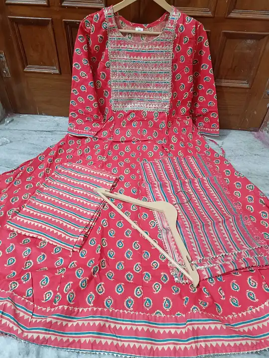 Paint anarkali dupatta uploaded by Alisha in collection on 4/14/2023
