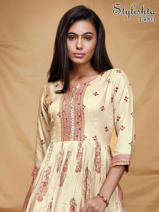 Digital printing Gown  uploaded by Fatema Fashion on 4/14/2023