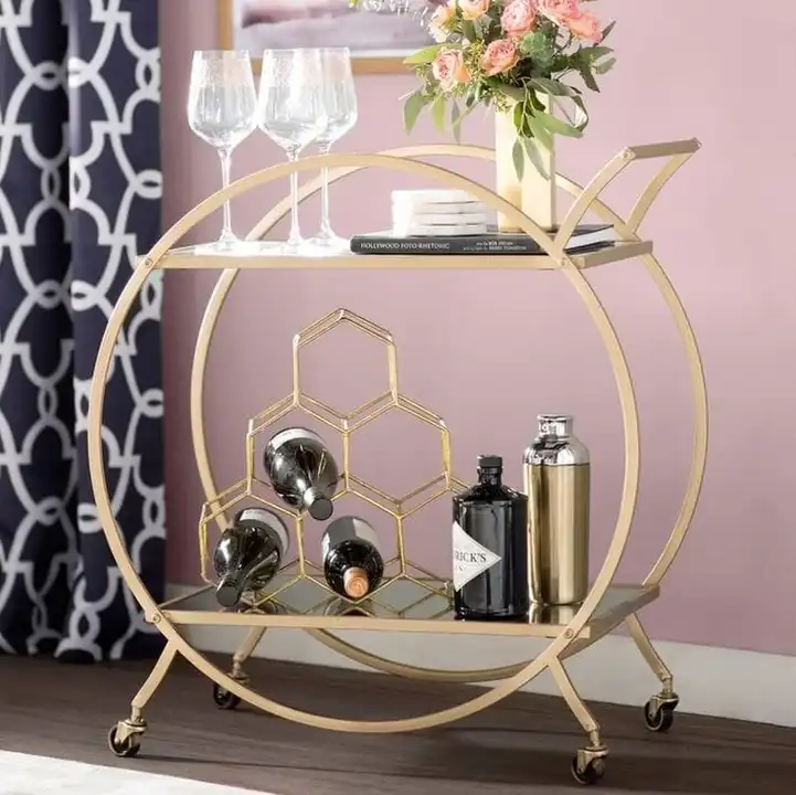 Round Home Cart.  uploaded by N.R Homes Decor  on 5/28/2024