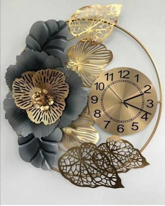 Metal wall clock uploaded by business on 3/4/2021