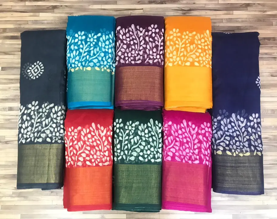 Cotton sarees  uploaded by Bhavyam prints on 4/14/2023