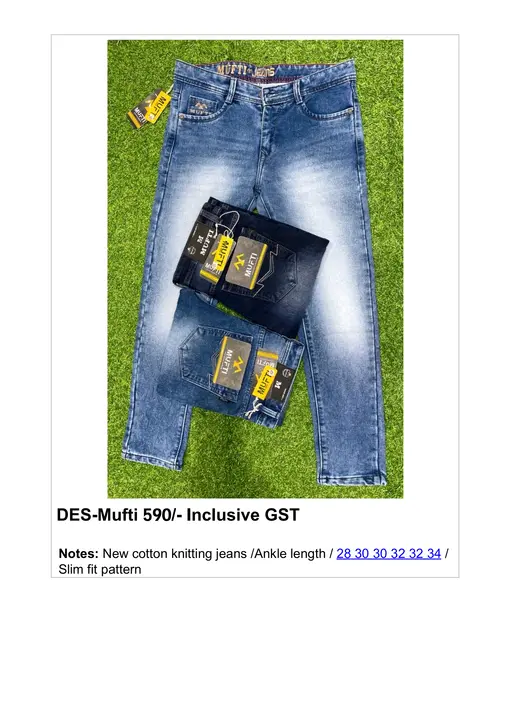 Man's jeans  uploaded by Anjali Collection  on 4/14/2023