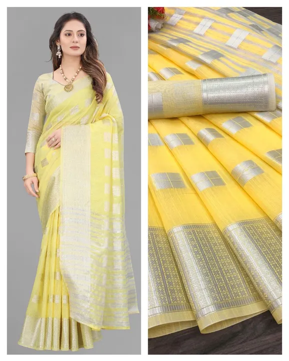 Post image 🏆 *FULL DEMAND NEW LAUNCHING*🏆

*Catalogue- RT(LINEN SQUR)*
     
*Fabric Details -. Soft Linen Silk Saree With Sliver Zari And  With Pallu And Beautiful Weaving Silver Border And Beautiful Weaving All Over Saree…*

*Blouse - Continue Blouse Shown In Image..*

          ✨🌟🌟🌟🌟🌟✨
                🌈Color:-8🌈

👉Washable Saree
👉Full Set Available
👉Single pic Available

We always trust in quality…

Book your order