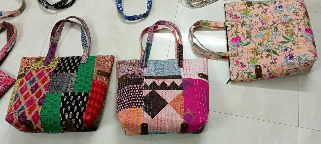 Post image Jaipuri kantha Shopping bags