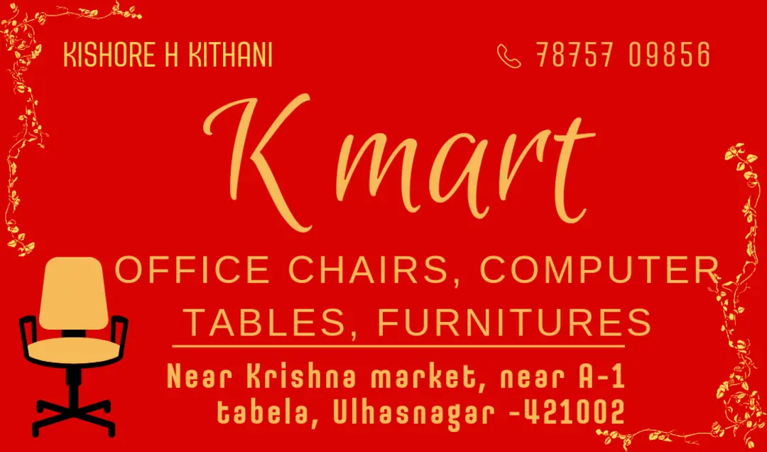 Post image Kishore Chairs has updated their profile picture.