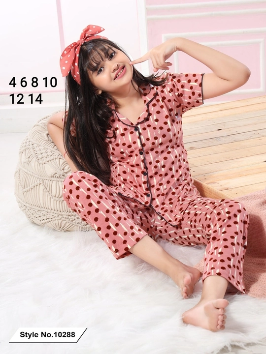 *New arrivals in Kids Nightsuit*

*100% Cotton Hosiery Set*
*Front button Shirts with Pant* uploaded by Wedding collection on 6/3/2024