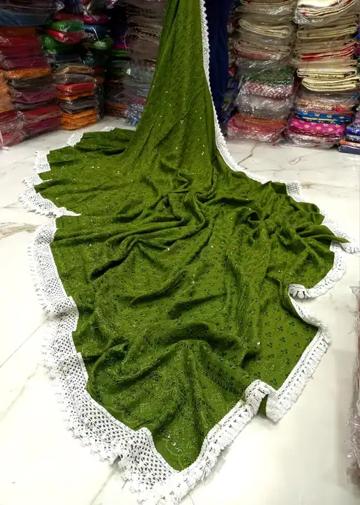 Chikankari Saree  uploaded by Soumya Textile on 5/29/2024